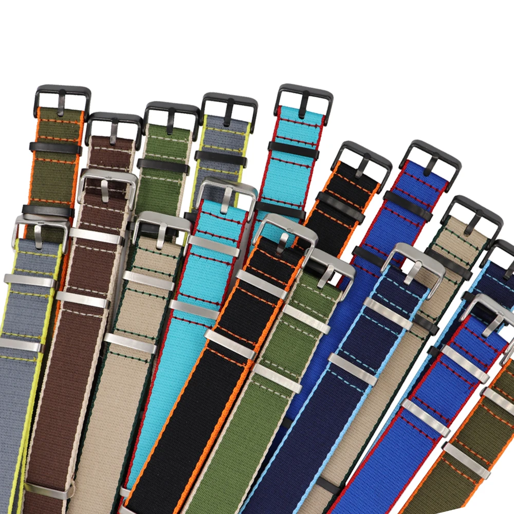 20 мм/22 мм нейлоновый холщовый ремешок ремень НАТО зулу высокого качества в стиле