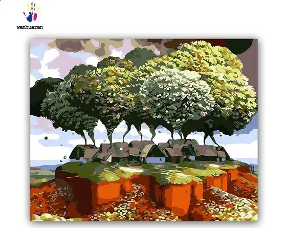 paint by number art painting numbers anime Mountain forest | Дом и сад