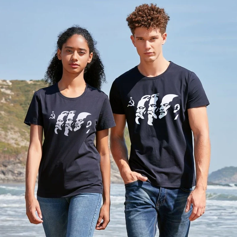 Футболка мужская с коротким рукавом Советский Союз великий коммунистический