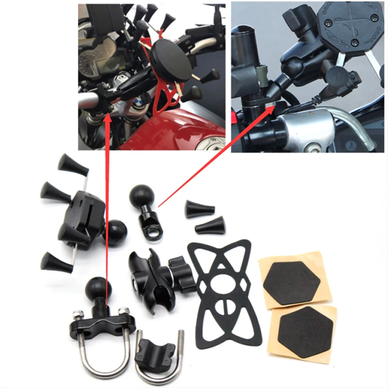 

For Aprilia SMV 1200 Dorsoduro, Tuono 1000R/V4R, Caponord 1200 Motorcycle GPS Navigation Frame Mobile Phone Mount Bracket