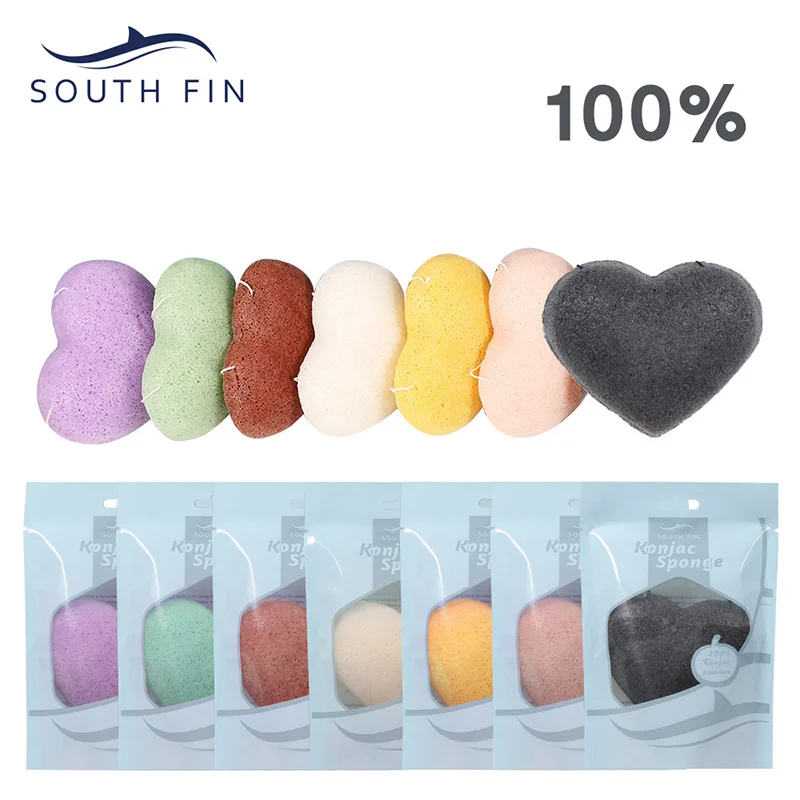 

5Pcs Nature Konjac Facial Puff Face Cleanser Washing Sponge Exfoliator Cleansing Sponge Puff MH88