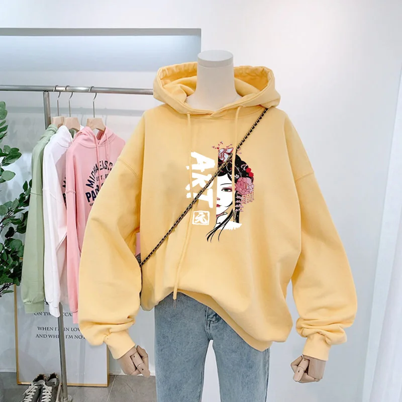 Женская хлопковая толстовка с капюшоном свитшот большого размера осень 2020 новая