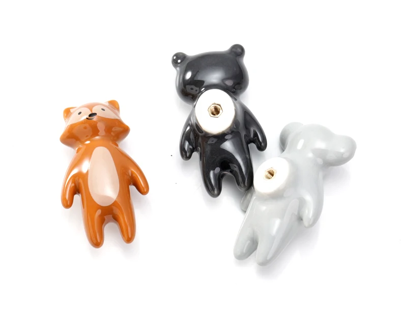 Ручки двери шкафа в форме милой панды детская комната мебель ящик комод