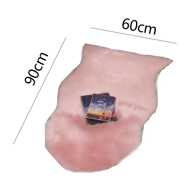 

Eco-Friendly New Woolen Carpet Nursery Rugs Bedside Living Bedroom Imitation Wool Area Rug Floating Long Hair Mat Window Cushion