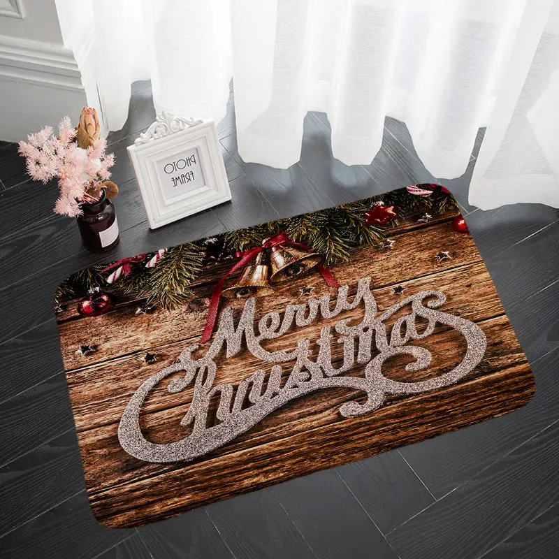 

Christmas Tree Rug Gift Hallway Carpets and Rugs for Bedroom Living Room Kitchen Bathroom Anti-Slip Floor Mats