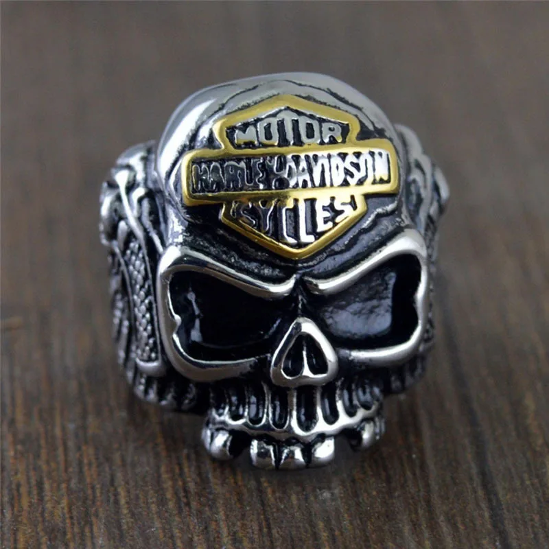 

Creative Domineering Skull Jewelry European and American Punk Rock Style Personality Fashion Retro Ring