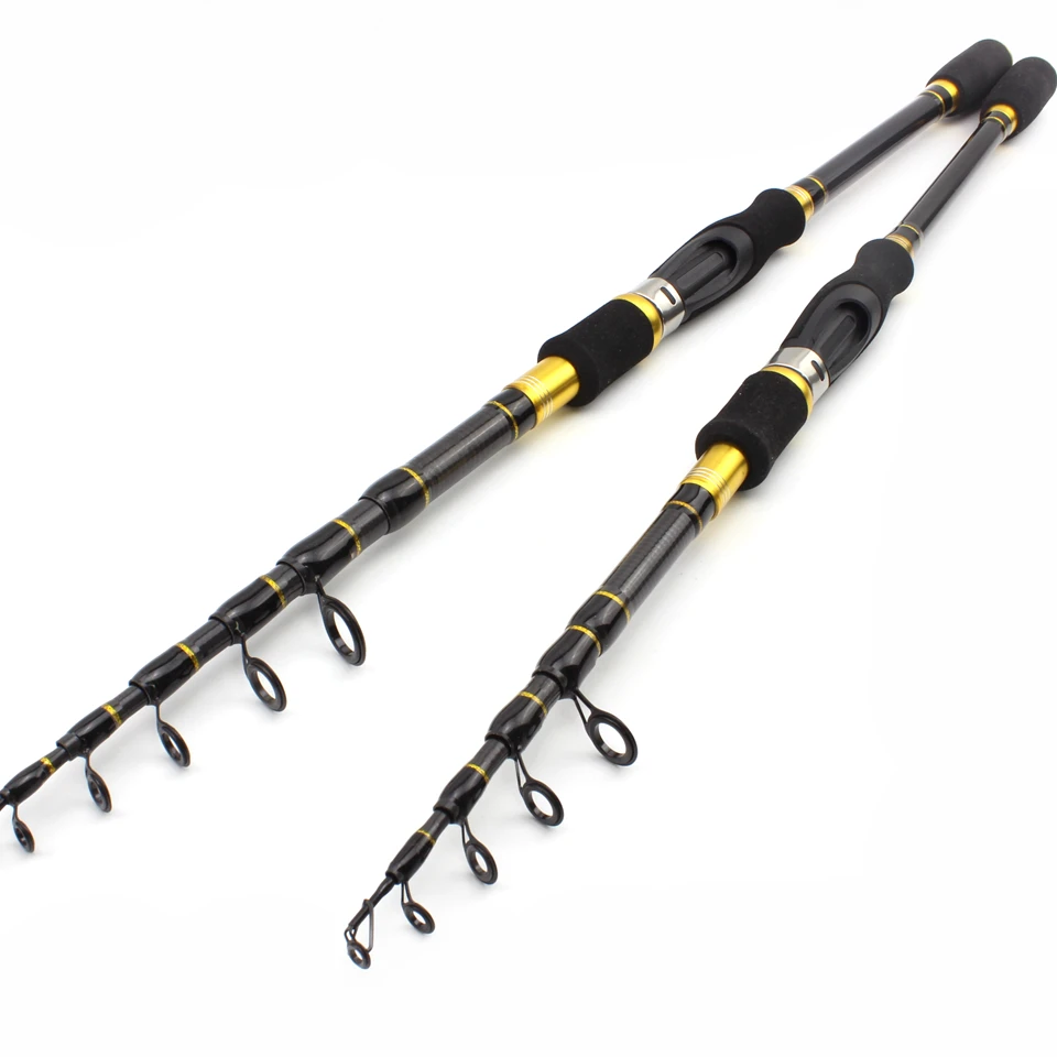 

Carbon M power lure 7g -28g 1.8M - 2.7M Portable Telescopic Fishing Rod Spinning Fish Hand Fishing Tackle Sea Rod