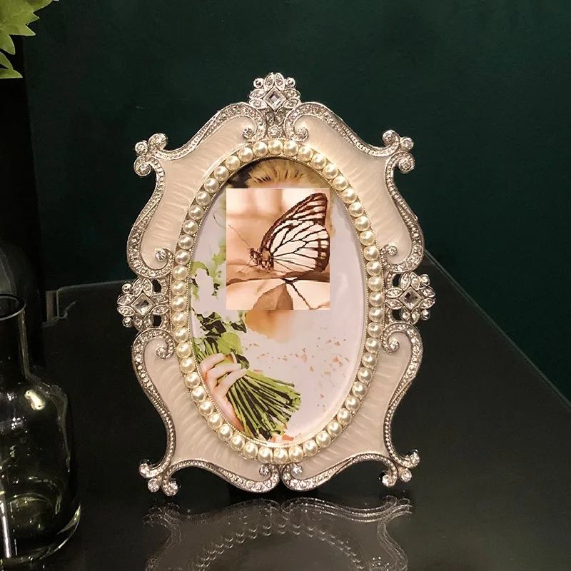 Европейская роскошная жемчужная фоторамка семь дюймов креативная | Дом и сад