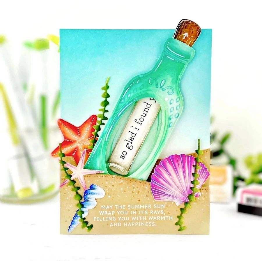 

Message in a paper bottle Metal Cutting Dies for DIY Scrapbooking Crafts Dies Cut Stencils Maker Photo Album Template Decoration