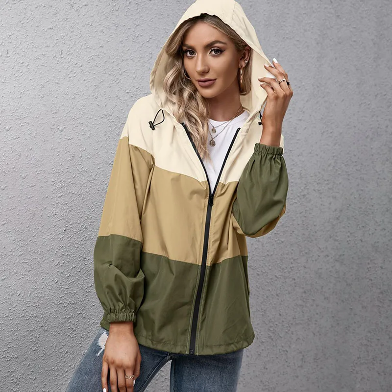 

Куртка женская с длинным рукавом, на молнии, в стиле пэчворк