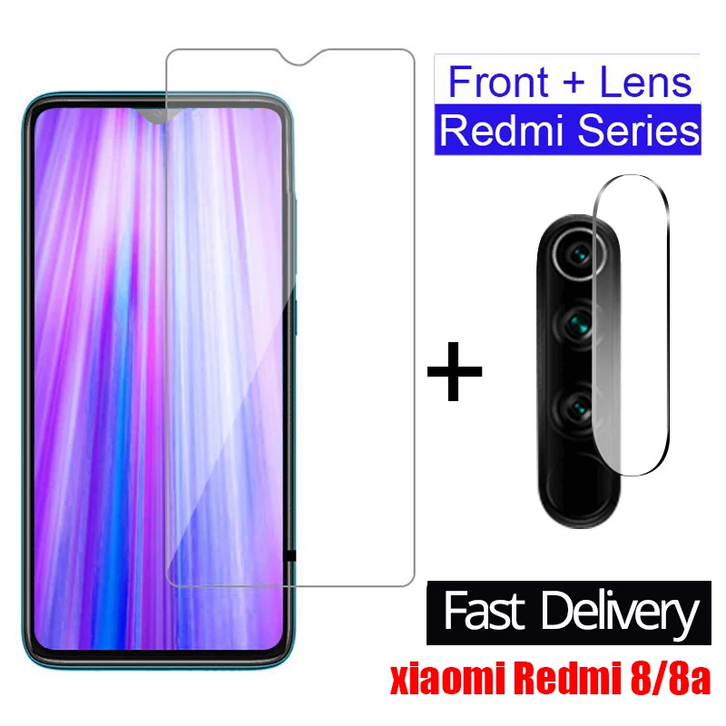 Закаленное стекло 2 в 1 для Xiaomi Redmi 8a 8 9A Note 9s 7 Pro 8T Защитное экрана redmi объектива
