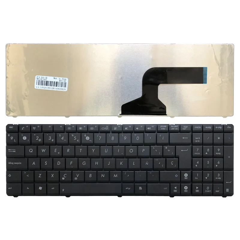 Клавиатура с испанской раскладкой для ноутбука Asus A52J k53 X53 X54H A53 N53 N60 N61 N71 N73S N73J P52 P52F