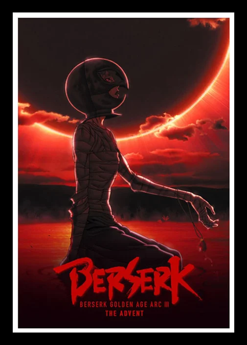 Идеальный плакат JL Hot Red Berserk с японским аниме мультяшными комиксами настенная