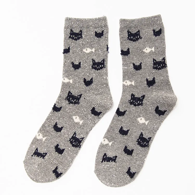 

Henny rue cotton idea cute Zhaocai cat middle socks female socks 1783