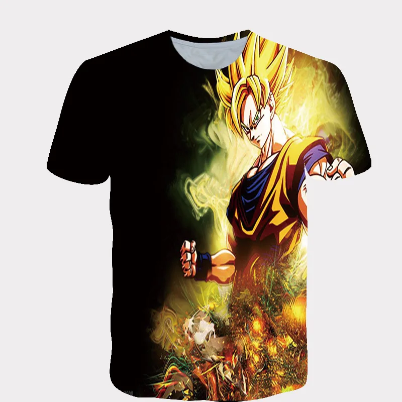 Новинка 2020 года Футболка с героями мультфильмов dragonball Hero Детская летняя футболка