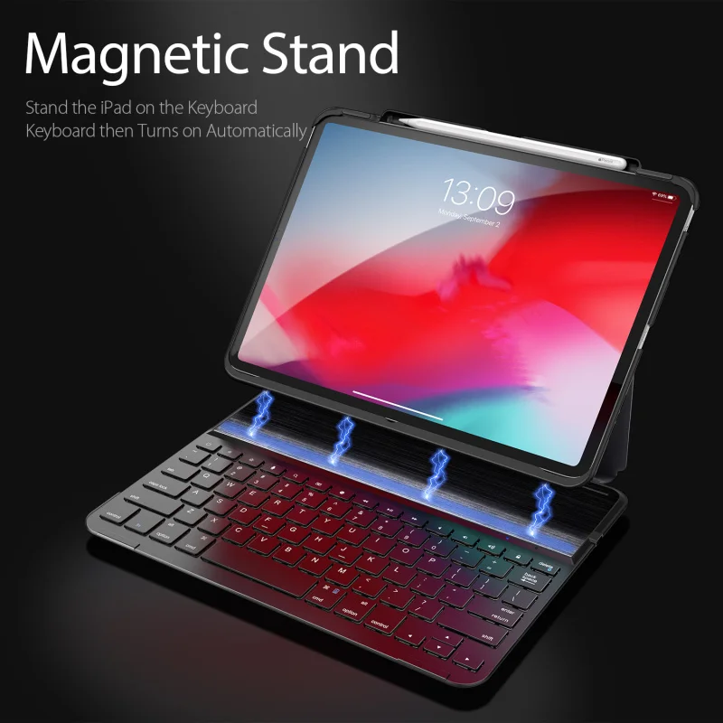 DUX DUCIS 4,0 Bluetooth беспроводной чехол для клавиатуры для Apple iPad Pro 11 бизнес Смарт Флип 360 полная защита чехол