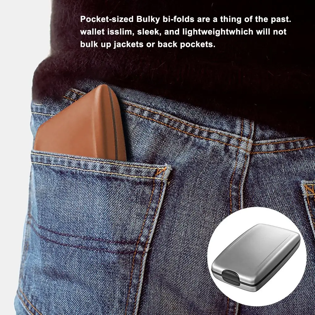 Тонкий чехол с защитой от радиочастотной идентификации для мужчин и женщин |