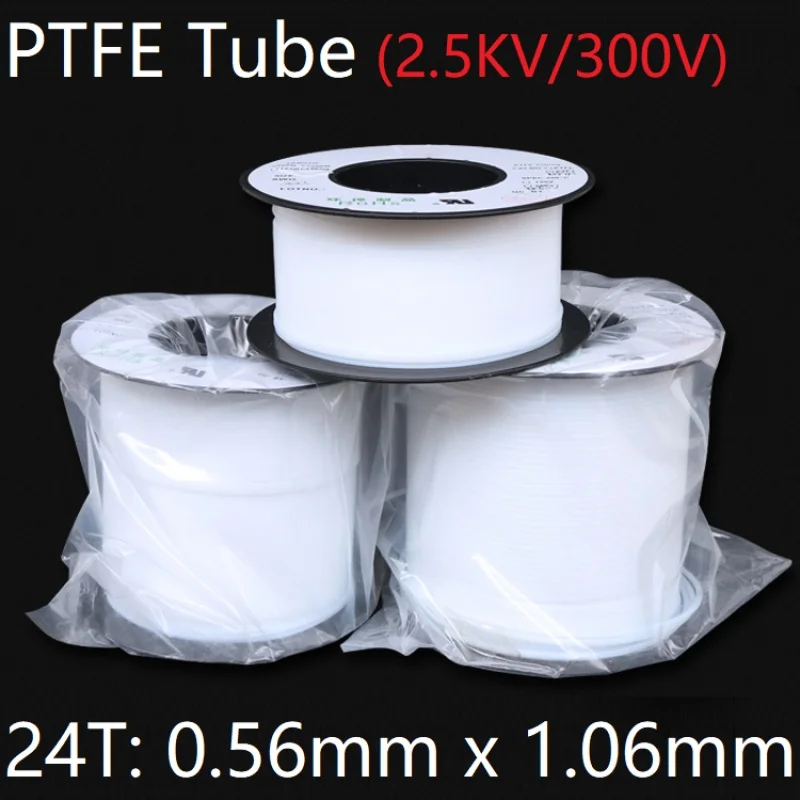 Трубка из ПТФЭ 24T 0 56 мм x 1 06 F46 изолированный капиллярный протектор тепла