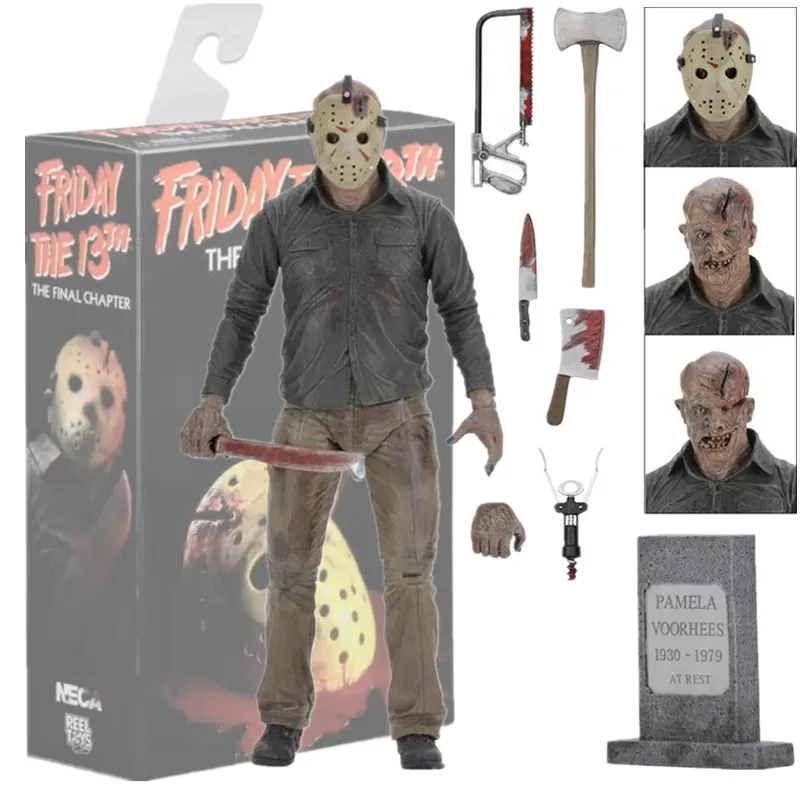 

NECA Figure Jason The Final Chapter Jason Voorhees PVC Action Figure Model Doll 18cm