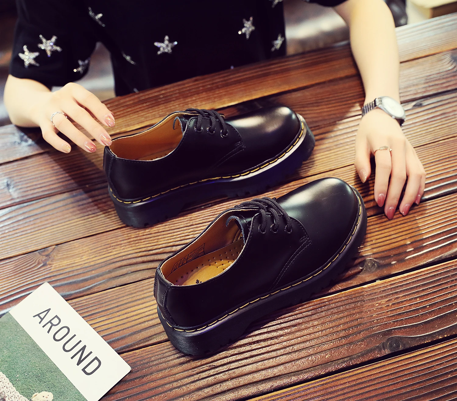 

2021 Women INS Oxford Shoes Comfortable Dr. JK Mary Jane High Heel Platform Shoes Moccasins Japanese Style Chunky Sole Flats