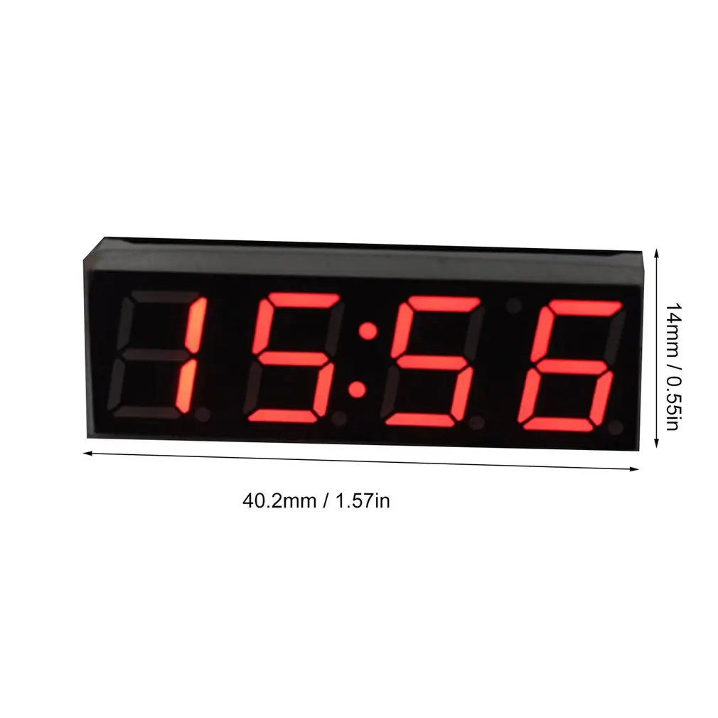 

3 in 1 Digital LED Time Clock Temperature Voltage Module Mini Voltmeter Thermometer for Car Arduino Electronic DIY