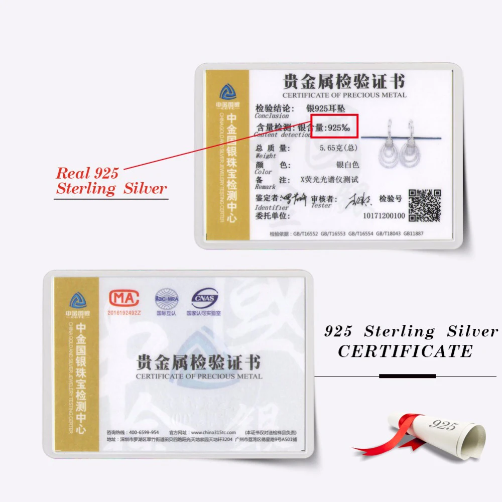 

Effie Queen Genuine 925 Sterling Silver Women Drop Earrings 925 Big Round Hollowed Statement Earring Female Jewelry Gift BE46