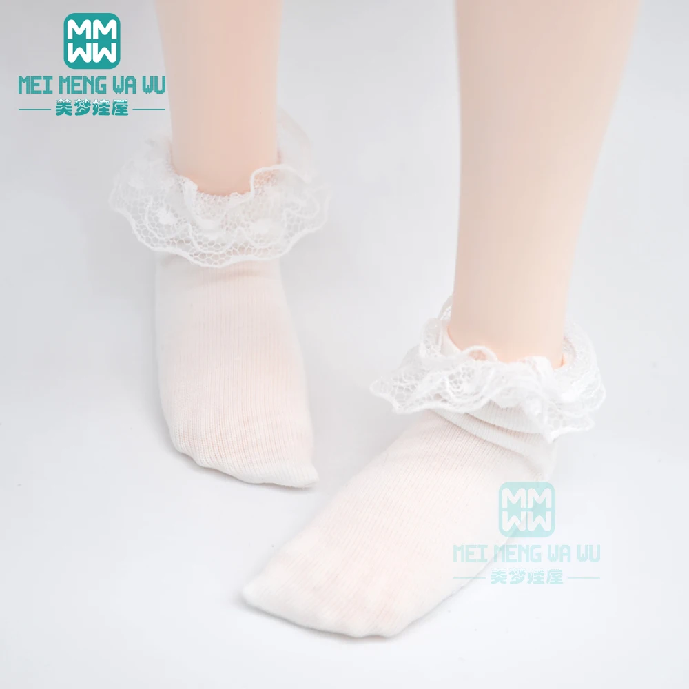 Аксессуары для куклы 1/6 1/4 1/3 BJD SD MSD YOSD синие и белые полосатые носки|dolls accessories|1/3