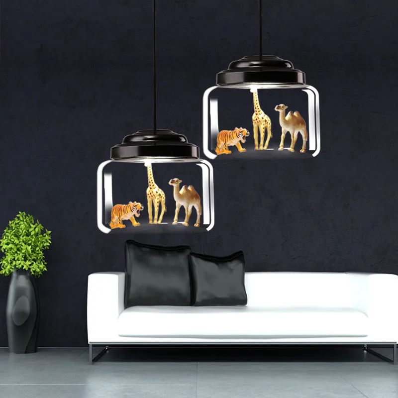 Стекло подвесной светильник Nordic потолочный промышленный Лофт люстры для Кухня