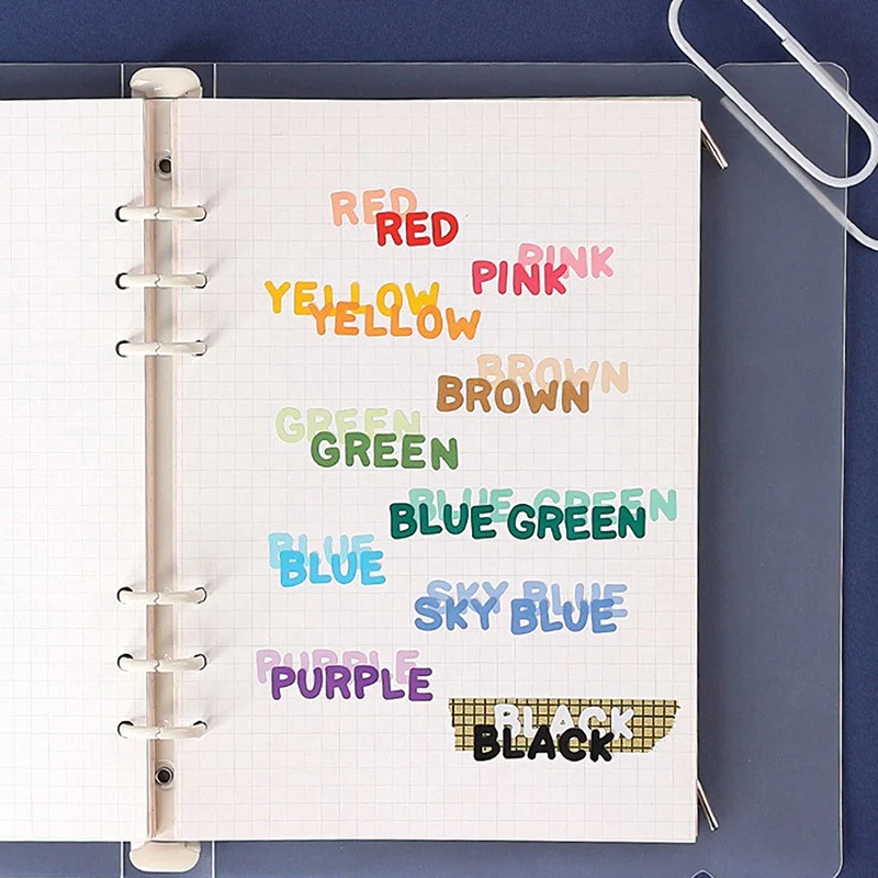 

2021 New 6 Sheets Creative Alphabet Stickers Self Adhesive Letter Stickers