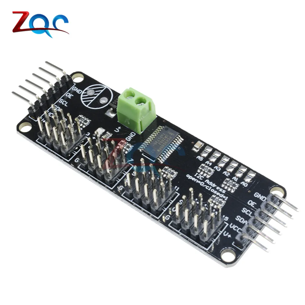 PCA9685 16 канальный 12Bit ШИМ Серводвигатель плата контроллера IIC интерфейс для Arduino