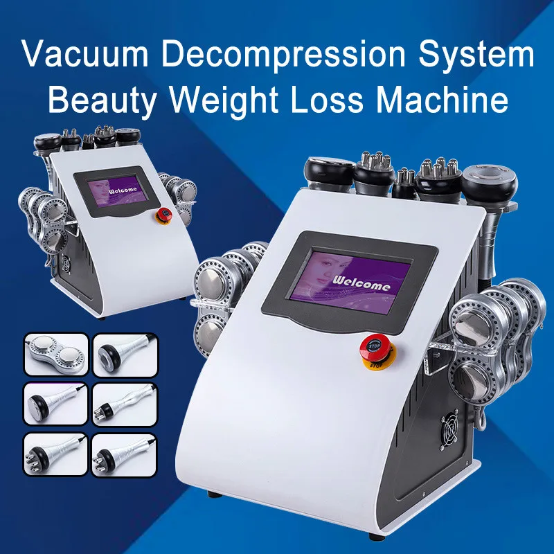 

6 EMS Pads LLLT 160Mw Lipo Laser Body Shaping Fat Burning Cavitation Ultrasound Slimming Loss Weight Machine
