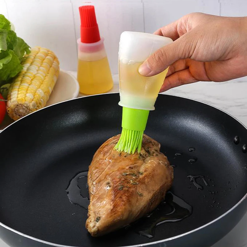 

Baking Oil brush Silicone Oil Bottle Brush Grill Oil Brushes Liquid Oil Pastry Kitchen Baking BBQ Tool Kitchen Cooking Accessory