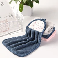 coral velvet bathroom supplies soft hand towel absorbent cloth dishcloths hanging cleaning cloth kitchen accessories 3040cm