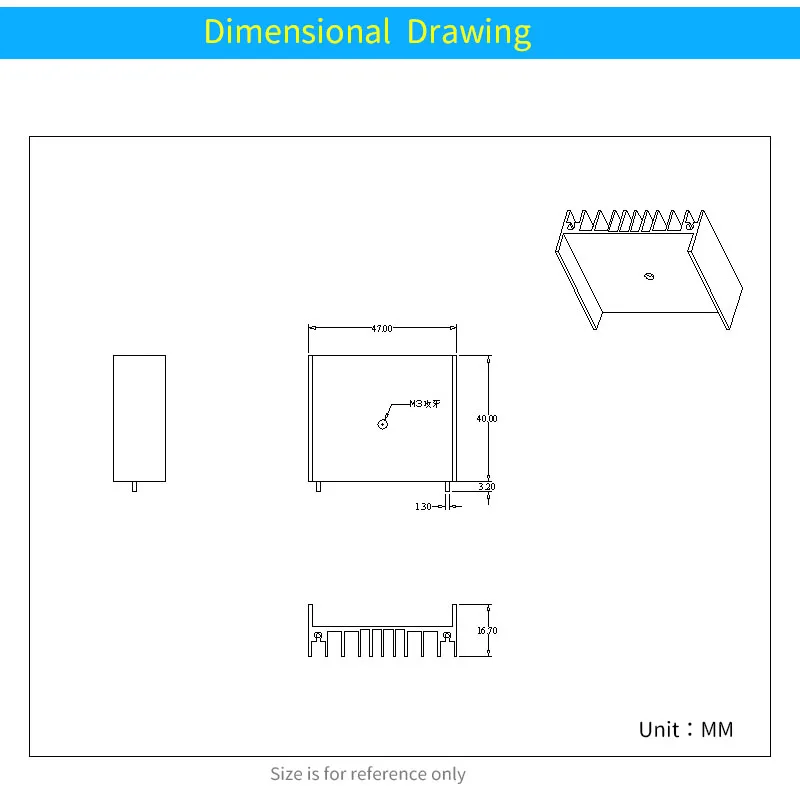 UNISIAN 1/2 шт. Алюминий теплоотвод ИС электронный чип-радиатор охлаждения кулер для