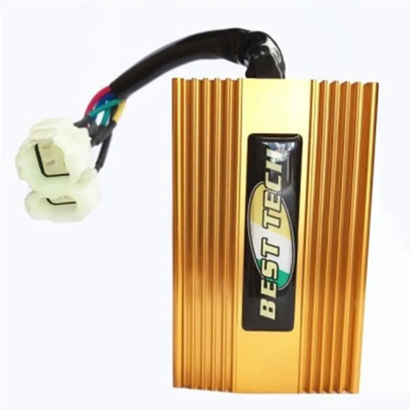 

1 шт. 6 контактов DC CDI Box Gold Racing CDI высокопроизводительный 6-контактный постоянный ток-воспламенитель для GY6 50CC 125CC 150CC
