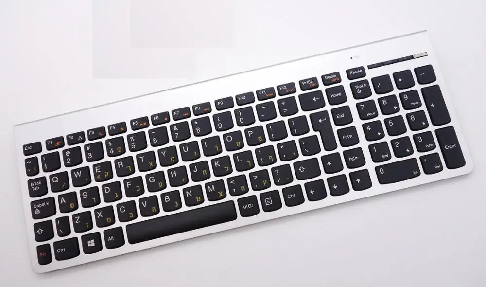 Оригинальная Беспроводная комбинированная Клавиатура Lenovo SK8861 2 4 ГГц серебристая