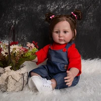 22 inch 55 cm cloth body reborn baby dolls sports style overalls lifelike pokemon newborn baby doll for kids day gifts toys