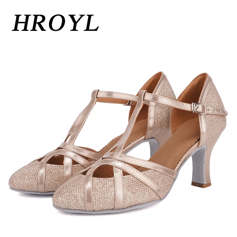 Стандартный Обувь для танцев черные Сатиновые туфли на высоком каблуке женские