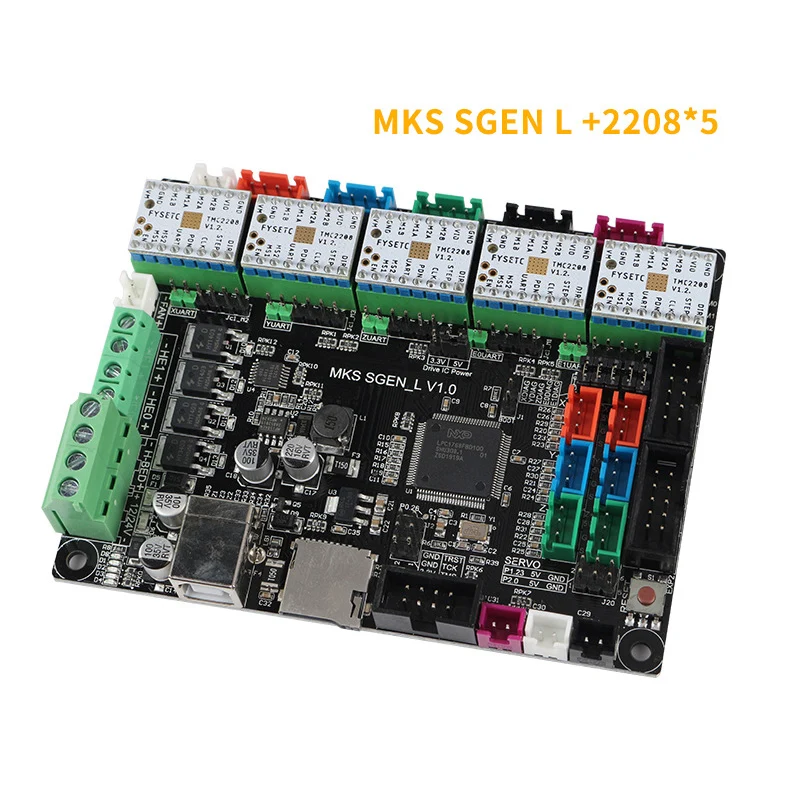 

Mks Gen L Motherboard Kit with 5x TMC2208 V1.2+Heat Sink Set for 3D Printer ND998