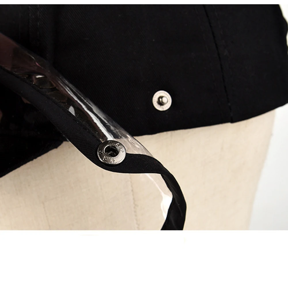 

4 Colors Creative Windproof Removable Baseball Cap Unisex Anti Spitting Saliva Anti-fog Windproof Outdoor Protective Caps