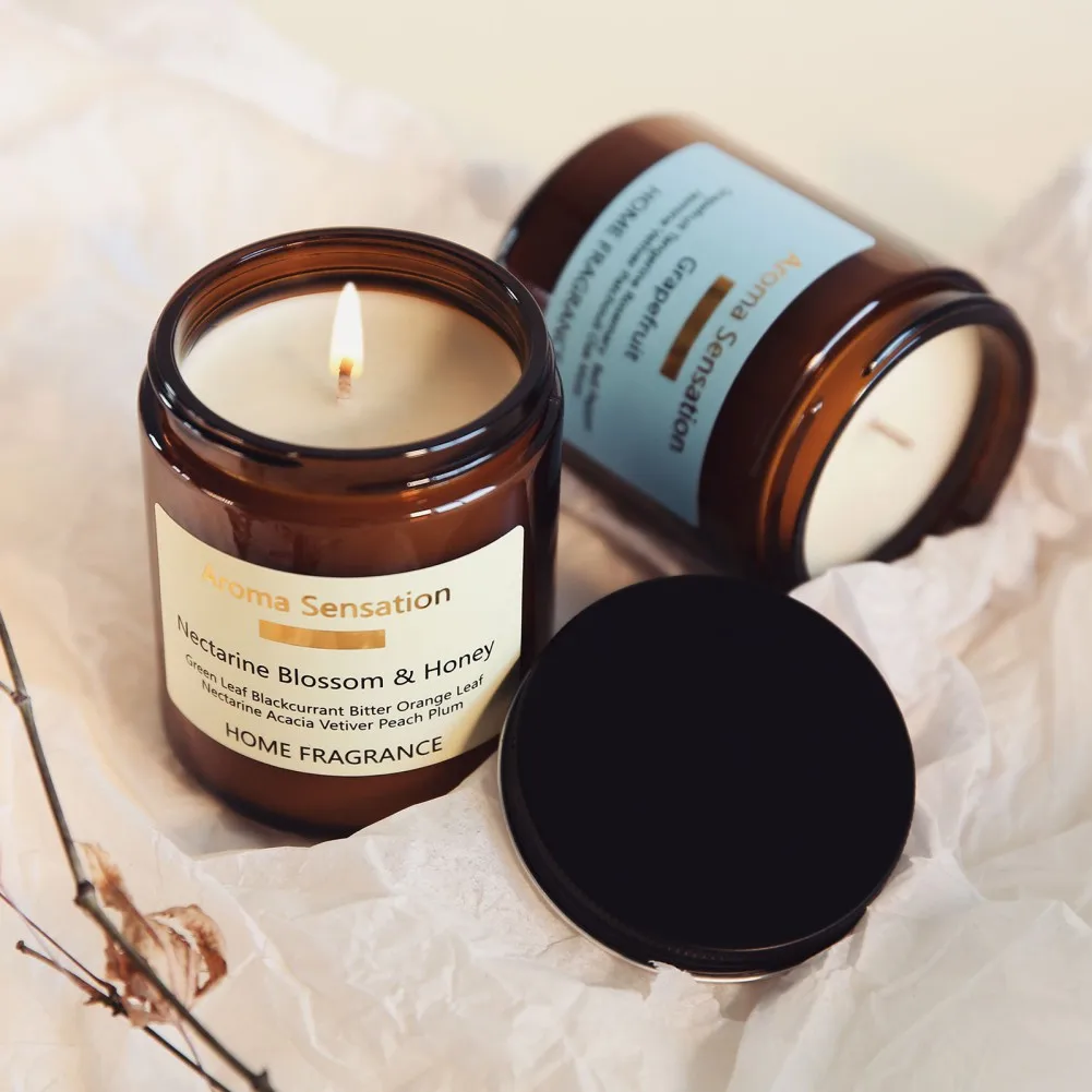 

Ароматерапия на День святого Валентина без дыма, искусственные эфирные масла, Ароматизированная свеча, длительный срок службы для дома, выс...