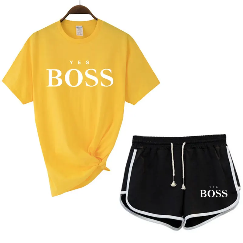 

Women's T-shirt print letter T-shirt casual white black shorts fashion suit top = Harajuku spring summer luxury brand 2021