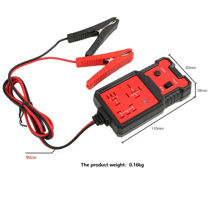 12V автомобиль Батарея проверки печатная плата электронное реле тестер с зажимами