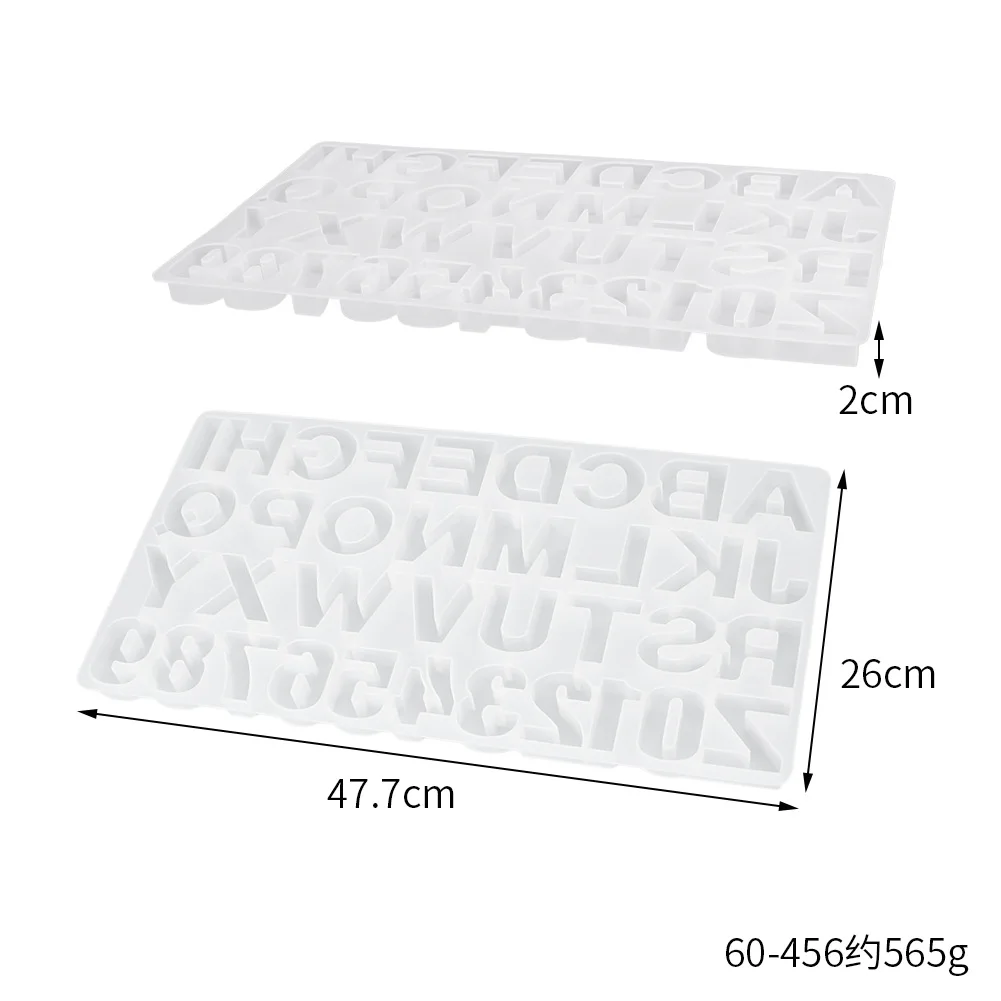 

1 Set Useful Crystal Epoxy Resin Mold Alphabet Letter Number Pendant Casting Silicone Mould DIY Crafts Jewelry Making Tools