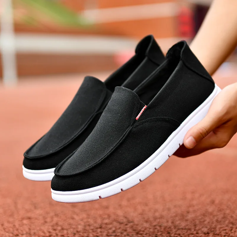 New Loafers Men Casual Shoes Sneakers star Summer Canvas White Anti-Slip Chaussure Homme Comfortable Man Flats | Обувь