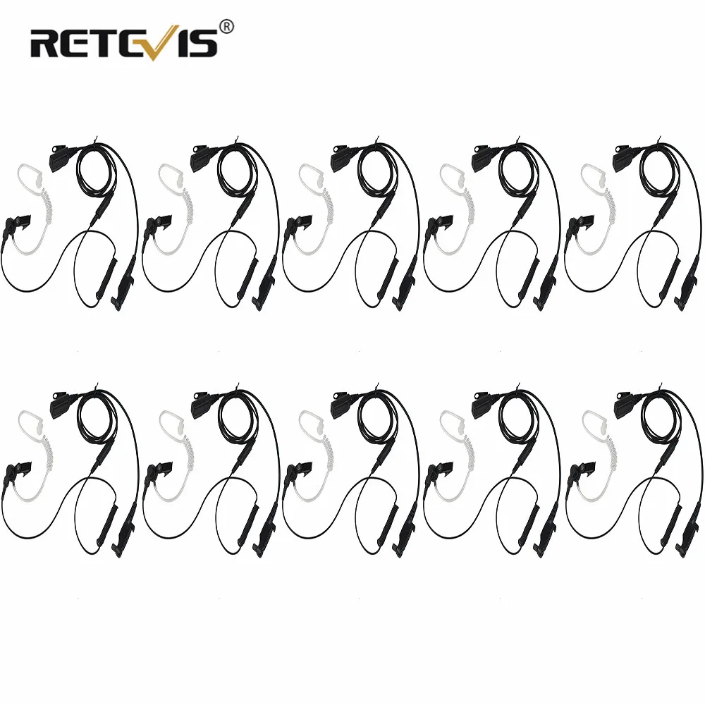 10 шт. радио наушник для Hytera HYT PD680/PD602/PD685/PD662 X1e X1p двухсторонняя рация C2294A|Запчасти и