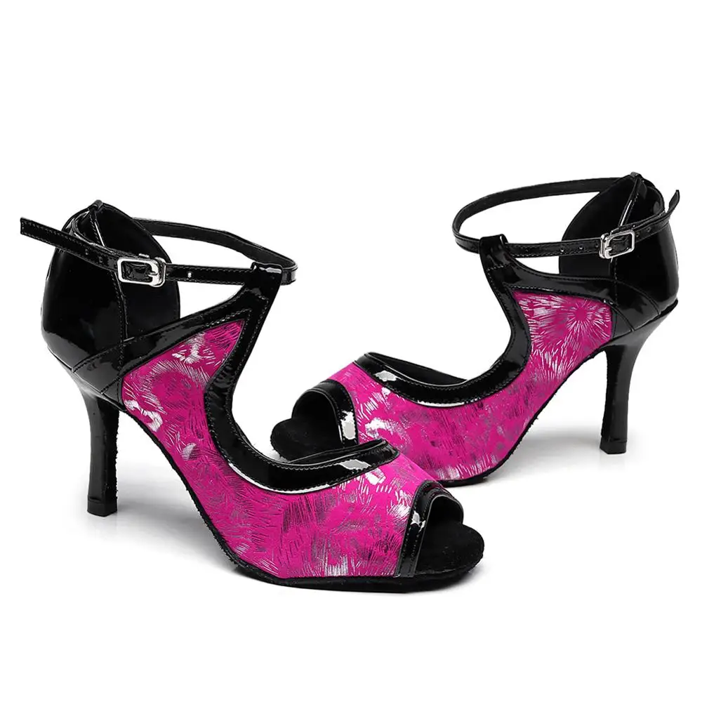 Женские туфли для латиноамериканских танцев DSZSYIM Женская Обувь бальных сальсы