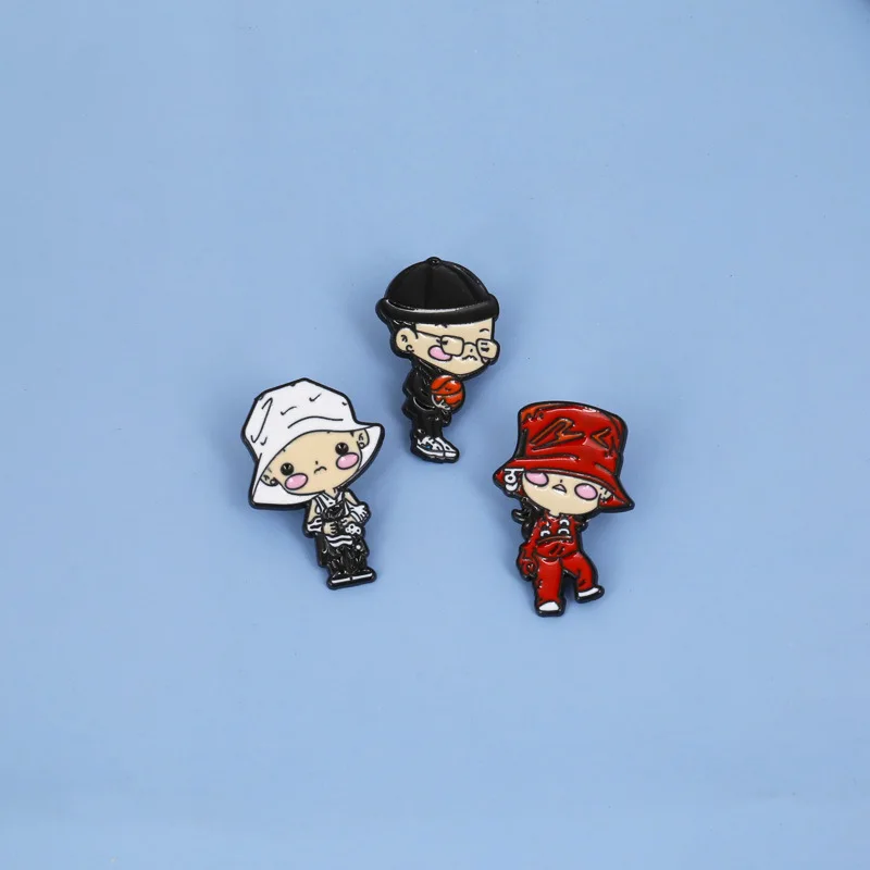 Металлическая эмалированная брошь с героями мультфильмов GD Idol значок для