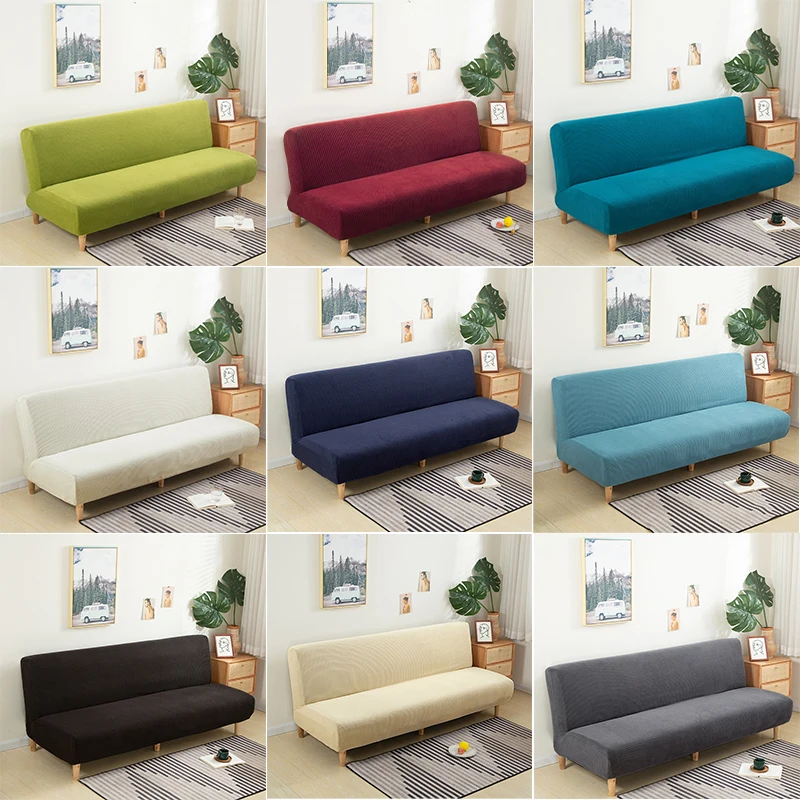 

Sofa Bed Cover for Living Room Elastic Thickened Polar Fleece Pure Color Minimalist and Versatile Style 120-210cm