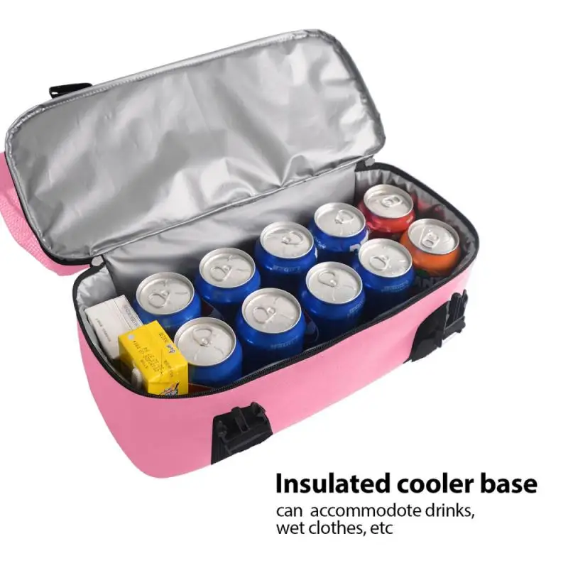 

Outdoor Camping Beach Mesh Tote Bag with Detachable Cooler Bag Packing Organizer Picnic thermal preservation Bag Beach Bags #DD